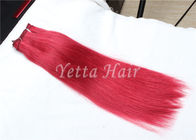 Φωτεινή κόκκινη μη επεξεργασμένη ευρασιατική τρίχα της Remy, ύφανση ανθρώπινα μαλλιών 16 ίντσας