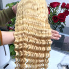 Βαθύ ξανθό χρώμα επεκτάσεων 613# ανθρώπινα μαλλιών κυμάτων 100% περουβιανό Ombre για την κυρία
