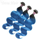 8A χρωματισμένη Ombre ανθρώπινα μαλλιών τρίχα της Virgin επιδερμίδων επεκτάσεων πλήρης