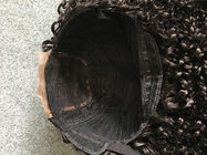 200% μπροστινή περούκα Wefted μηχανών περουκών ανθρώπινα μαλλιών δαντελλών πυκνότητας με την περάτωση