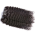 Διπλή Weft περουβιανή ύφανση ανθρώπινα μαλλιών 10 ίντσα - 30 φυσικός σγουρός ίντσας