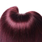 Μεταξωτό ευθύ χρώμα επεκτάσεων 99J ανθρώπινα μαλλιών της Virgin βραζιλιάνο 100