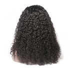 Φυσικές χρώματος ιταλικές μαύρες ανθρώπινα μαλλιών περούκες δαντελλών κυμάτων μπροστινές για τις γυναίκες