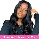100% ακατέργαστη μη επεξεργασμένη ανθρώπινα μαλλιών χαλαρή περούκα 10» -» δαντελλών κυμάτων πλήρης μήκος 28