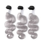 Bouncy 1B/γκρίζες επεκτάσεις 100 τρίχας Ombre πραγματικά ανθρώπινα μαλλιά για τις γυναίκες